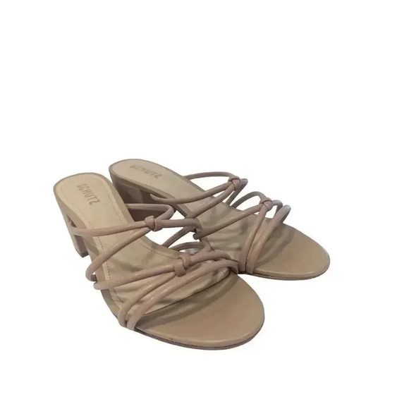 Schultz Princey Strappy Sandal - True Beige Size 9.5 Made in Brazil - Picture 1 of 9